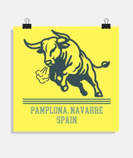 Poster Pamplona Navarre