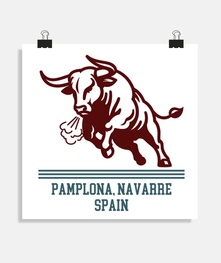 Poster Pamplona Spain