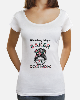 Camiseta panadera mujer y perro mamá laTostadora