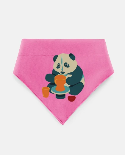 Mascotas panda ama la ceramica