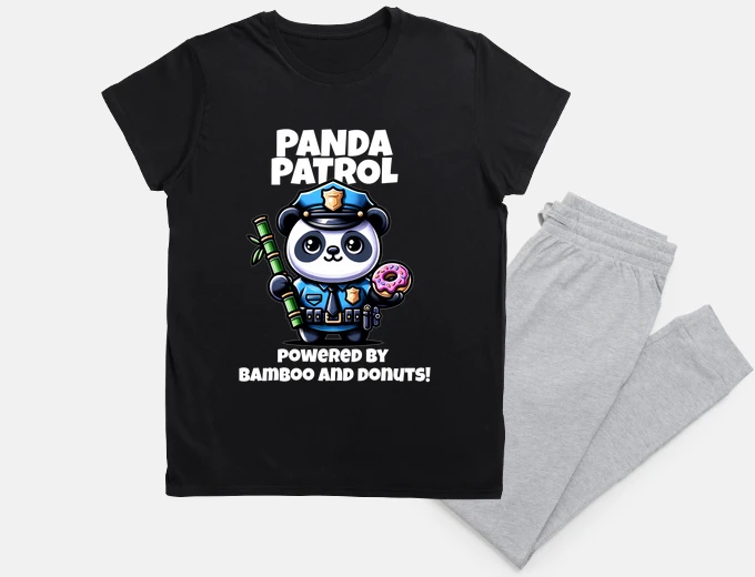 Pigiama Panda carino poliziotto