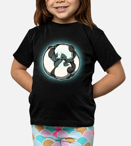 T-shirt bambino panda che abbraccia tostadora - Main Image