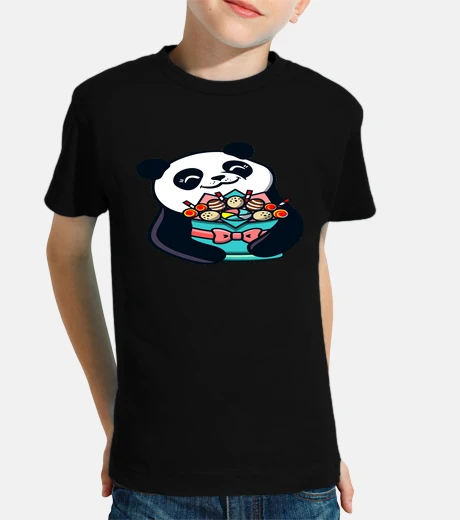 Abbigliamento Panda con una boite di caramelle