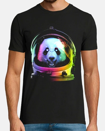 Camiseta panda de astronauta