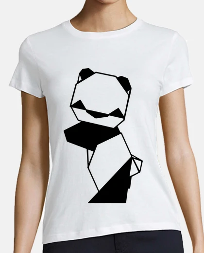 Playera panda origami