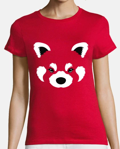 Playera panda rojo