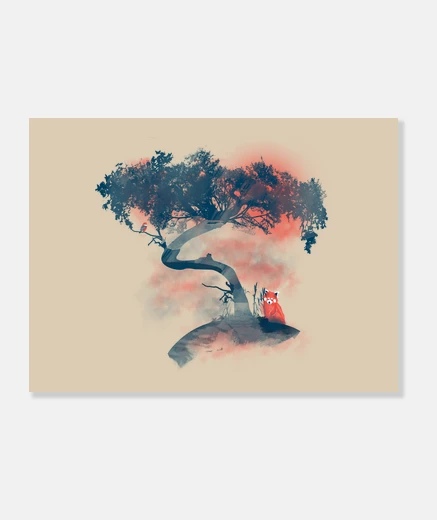 Tableau Panda rouge