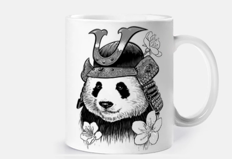 Tazza panda samurai