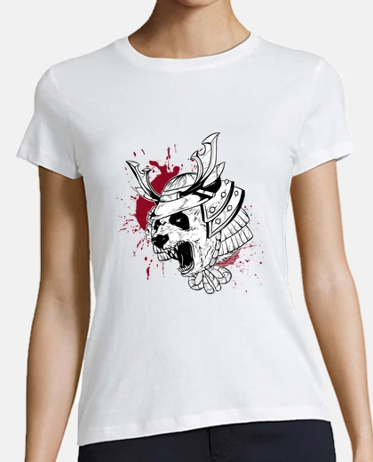 T-shirt panda samurai trash style