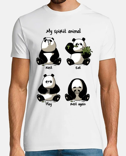T-shirt panda spirit animal