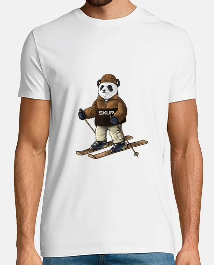 Tee-shirt panda sport by skur ski