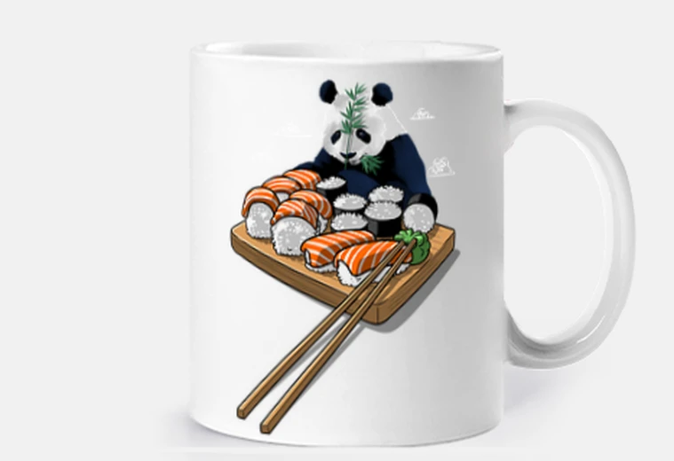 Tazza panda sushi