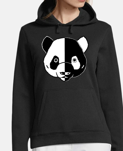 Hoodie panda yin and yang