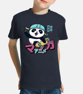 panda en una patineta
