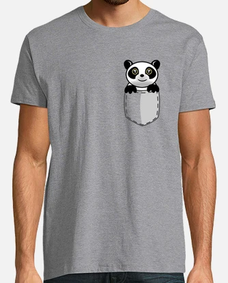 panda pocket t shirt