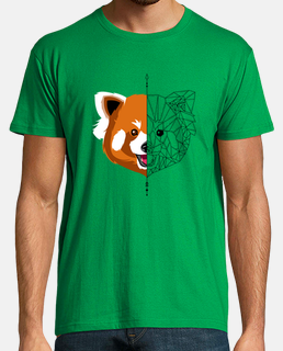 panda rosso minimalista