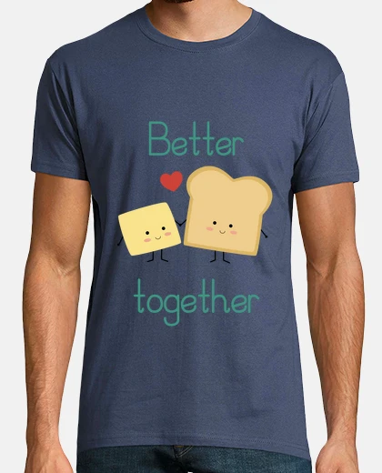 T-shirt pane tostato e burro