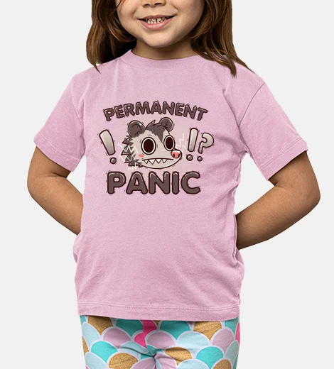 Abbigliamento panico opossum permanente - maglietta per bambini