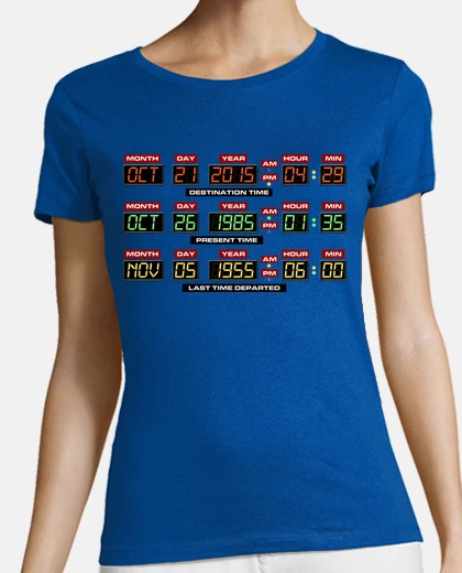 Tee-shirt panneau de configuration delorean