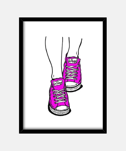 Quadro pantofole rosa