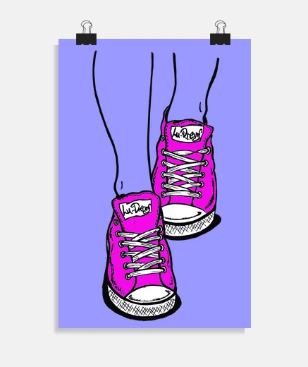 Poster pantofole rosa