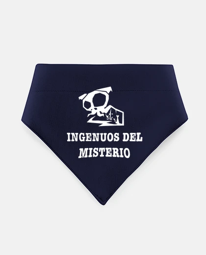 Mascotas pañuelo mascota logo ingenuos del misterio blanco