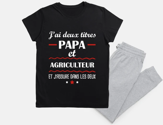 Pyjama Papa agriculteur, fête des pères