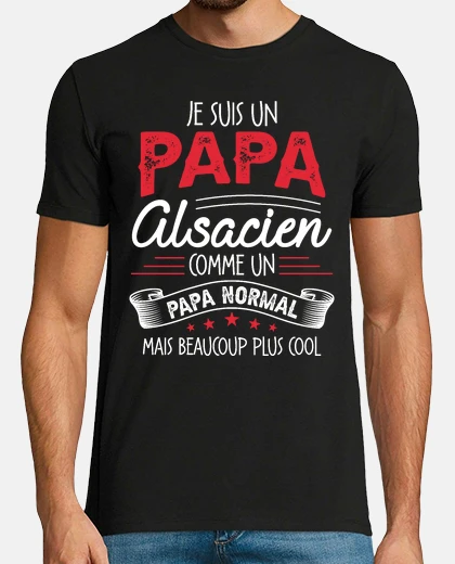T-shirt Papà alsaziano umorismo natale
