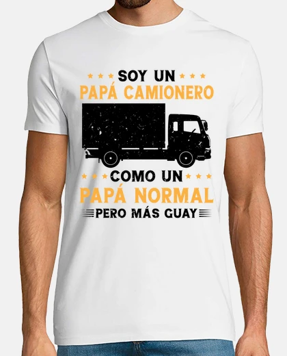 Camiseta Papá camionero divertido Regalo