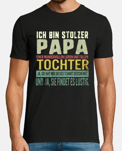 Camiseta papa camiseta mnnergeschenk fr den vater oder werdenden retro ich bin stolzer papa einer wundervolle