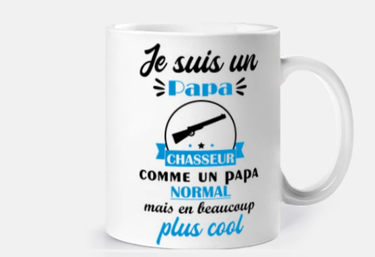 Mug Papa Chasseur Passion Nature