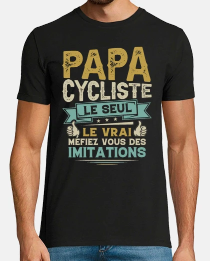 T-shirt papà ciclista l39unico regalo del padre