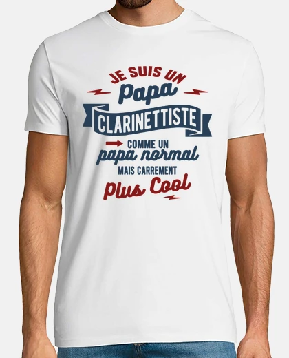 Tee-shirt Papa clarinettiste