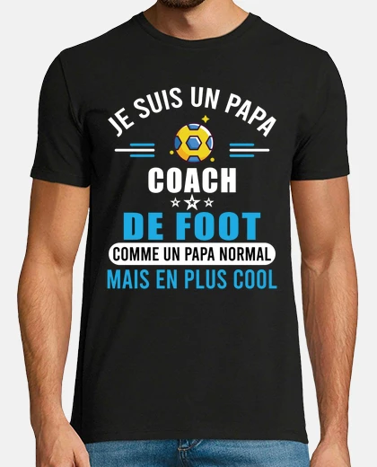 Tee-shirt Papa Coach Sportif Football Humour