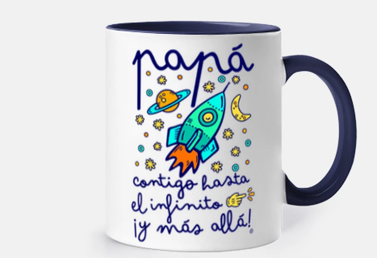 Tazza papà con te verso l&#39;infinito e più
