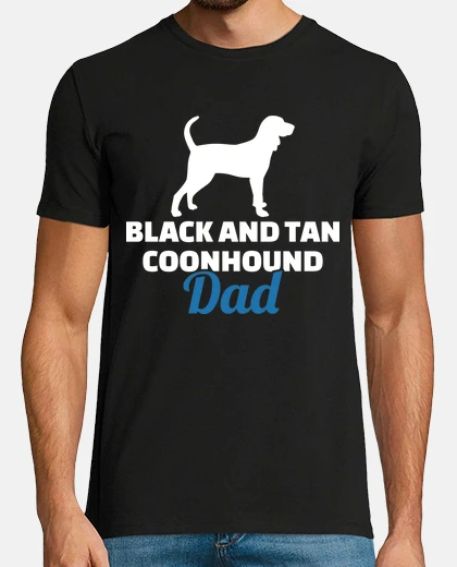Tee-shirt papa coonhound noir et feu