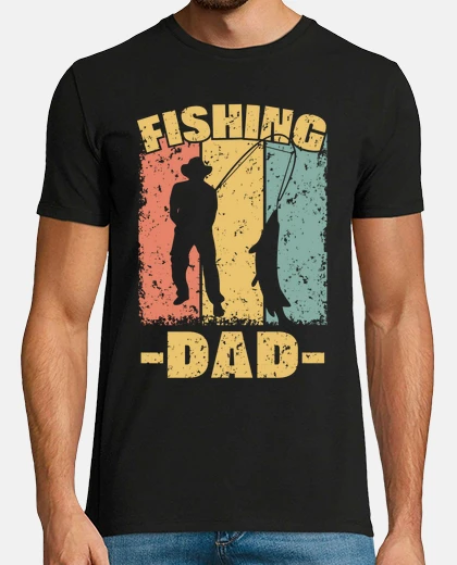 Tee-shirt papa de pêche rétro