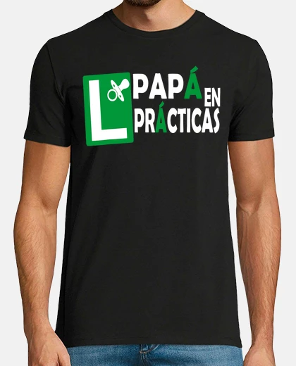 Camiseta Papá en práctica futuro papá anuncia em