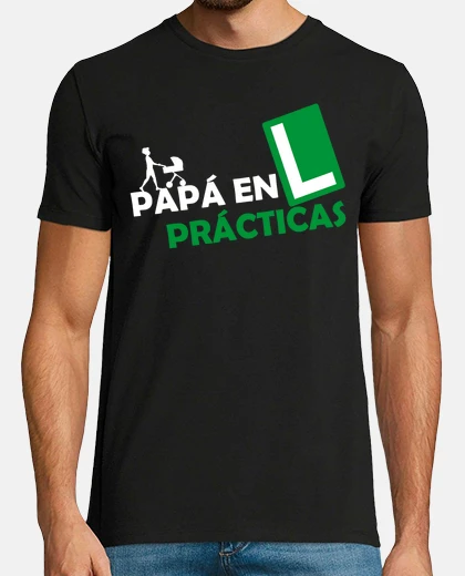 Camiseta Papá en práctica futuro papá anuncia em