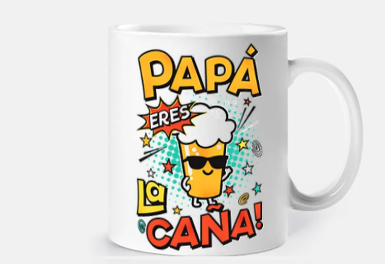 Taza Papá eres la caña! ideas regalos dia del padre