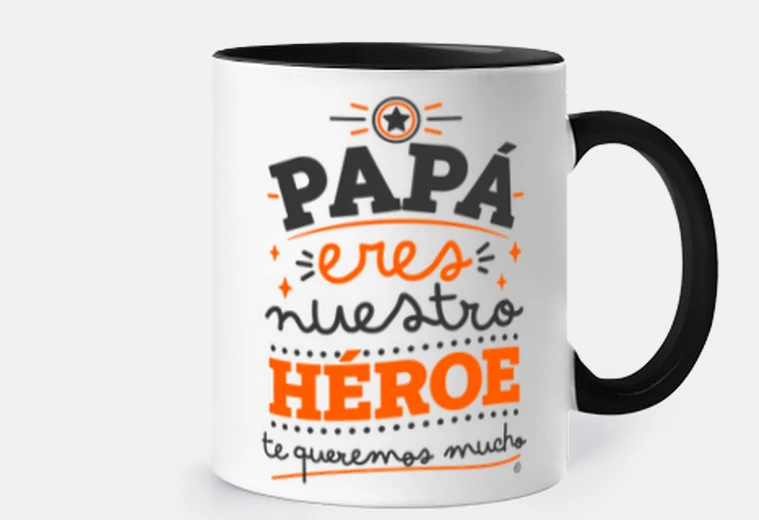 Taza Papá eres nuestro Héroe