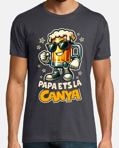 Playera Papa Ets La Canya Regalo Día Del Padre En Catalán