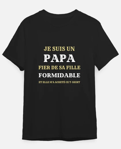 Tee-shirt papa fille humour pere fille drole tostadora