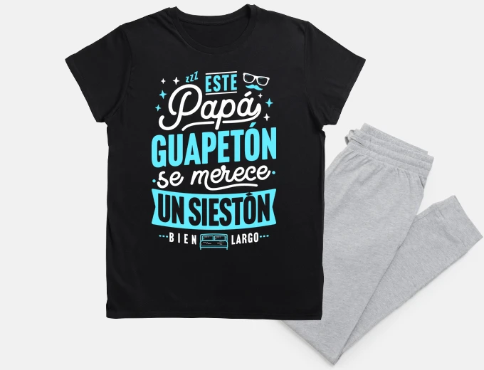 Pijama Papá guapetón se merece un siestón regalos primer dia del padre