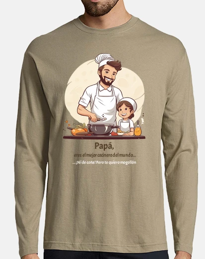 T-shirt Papà il miglior cuoco figlia