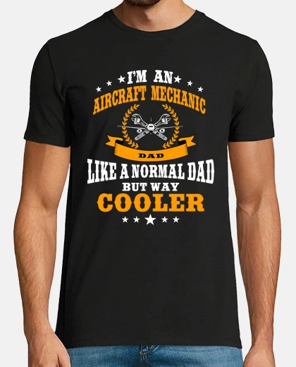 T-shirt papà meccanico aeronautico