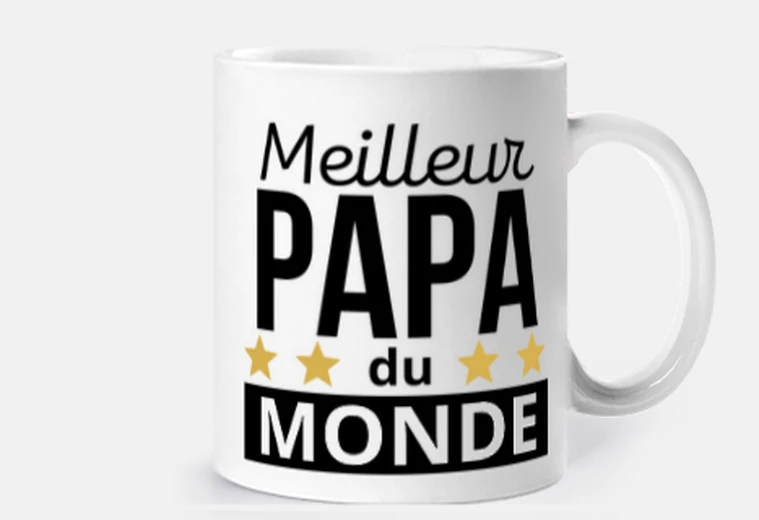 Mug papa meilleur papa du monde cadeau cadeau fete des peres pas cher