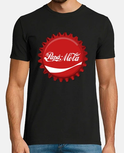 Camiseta Papá Mola, Logo CocaCola, Chapa, Día del Padre