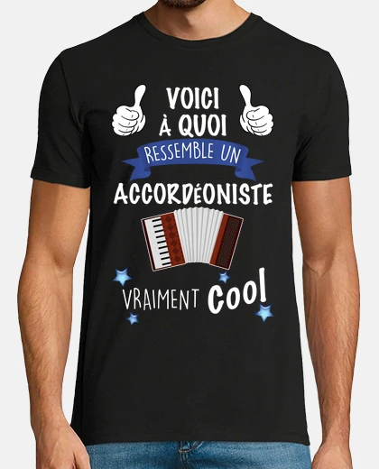 T-shirt papà nonno fisarmonicista davvero trend