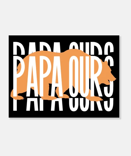 Tableau Papa ours